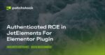 RCE vulnerability in JetElements For Elementor Plugin