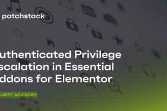 Privilege Escalation Vulnerability in Essential Addons for Elementor