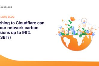 Switching to Cloudflare can cut your network carbon emissions up to 96% (and we’re joining the SBTi)