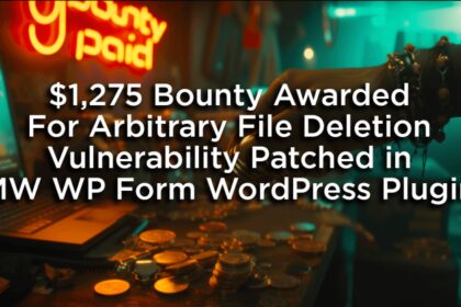 $1,275 Bounty Awarded For Arbitrary File Deletion Vulnerability Patched in MW WP Form WordPress Plugin