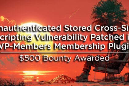 Unauthenticated Stored Cross-Site Scripting Vulnerability Patched in WP-Members Membership Plugin – $500 Bounty Awarded