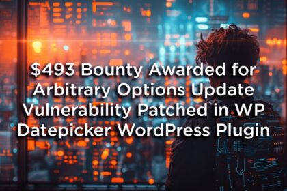 $493 Bounty Awarded for Arbitrary Options Update Vulnerability Patched in WP Datepicker WordPress Plugin