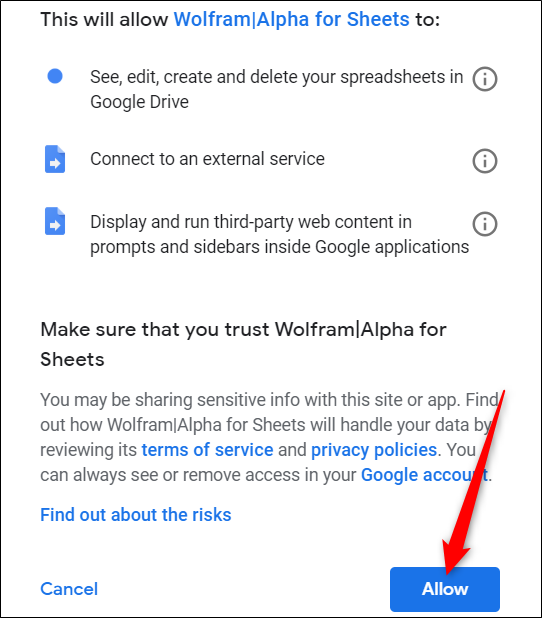Allow an App to Certain Permissions