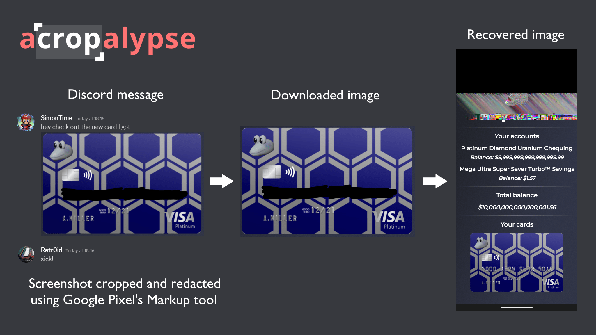 Illustration of the concept behind the Acropalypse vulnerability