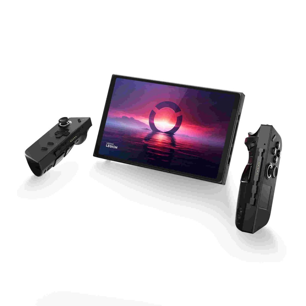 Lenovo Legion Go gaming handheld device with controllers off