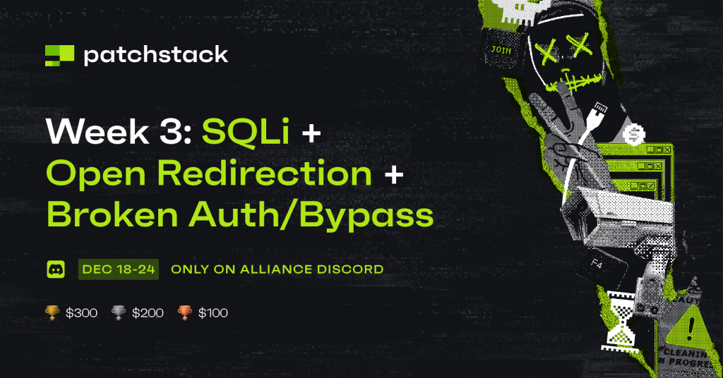 Patchstack Alliance December event / Week #3 - SQL Injection (SQLi), Open Redirection and Broken Auth/Bypass vulnerabilities