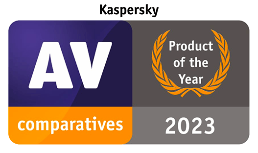 Kaspersky is "Product of the Year 2023" according to AV-Comparatives